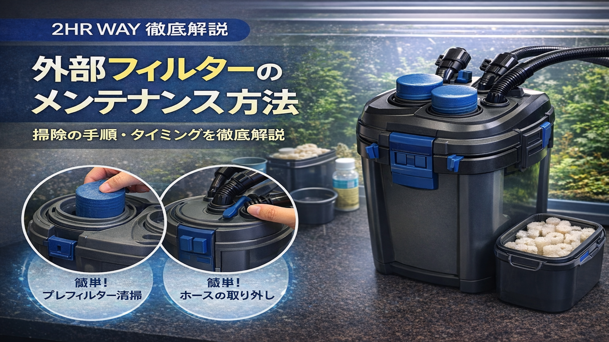 外部フィルターの掃除方法と重要性 - THE 2HR AQUARIST JAPAN