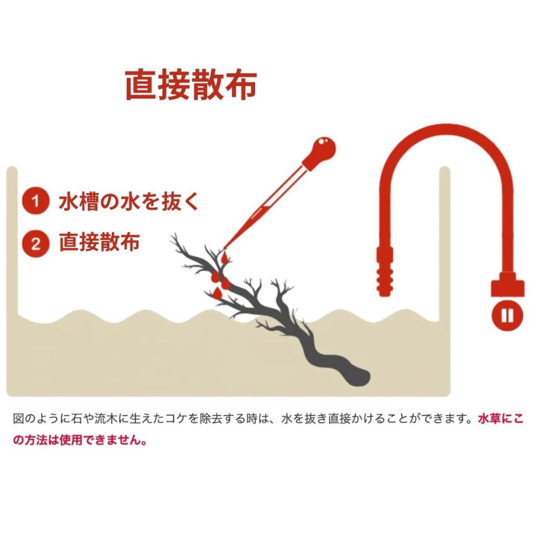 コケ 水槽 アクアリウム コケ取り剤