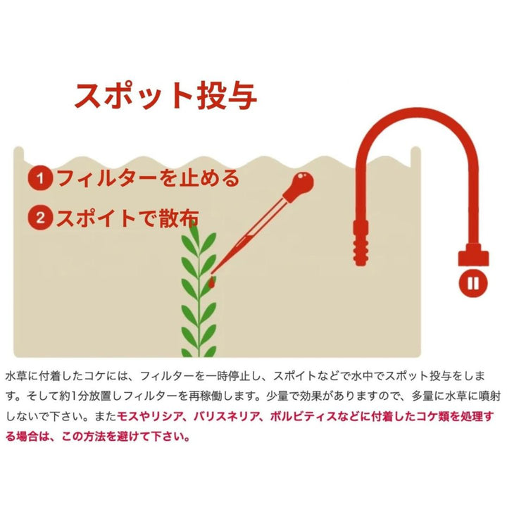 コケ 水槽 アクアリウム コケ取り剤